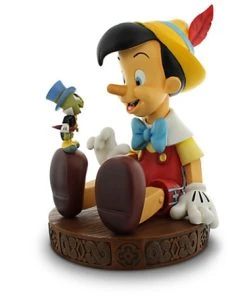 Disney Medium Figure Statue - Pinocchio And Jiminy Cricket