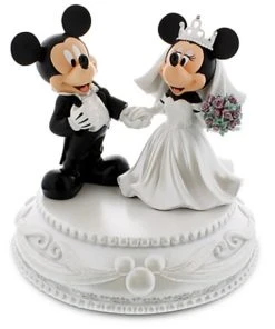 Disney Medium Figure Statue - Mickey And Minnie Mouse Wedding