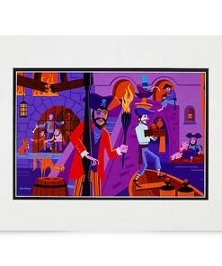 Disney Shag Art Print - Pirates Of The Caribbean - Left Side