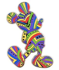 Disney Mickey Mouse Pin - Rainbow, Stars And Hearts
