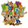 Disney Happy Birthday Pin - Mickey Mouse And Friends