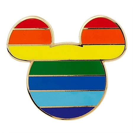 Disney Mickey Icon Pin - Rainbow 3 Disney Mickey Icon Pin - Rainbow