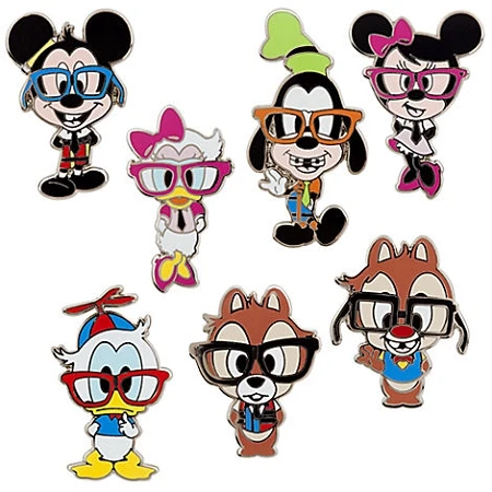 Disney Pin Set - Nerds Rock - Mickey Mouse 3 Disney Pin Set - Nerds Rock - Mickey Mouse