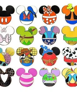 Disney Mystery Pin Set - Mickey Mouse Icon - 5 Random