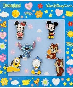 Disney Mini Pin Set - Cute Characters - Mickey And Friends