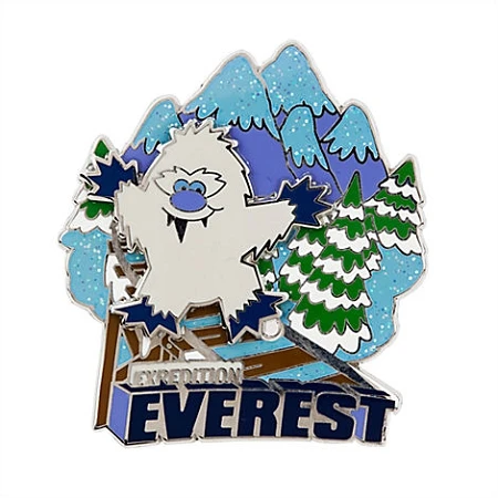 Disney Expedition Everest Pin - Cute Baby Yeti Slider 3 Disney Expedition Everest Pin - Cute Baby Yeti Slider
