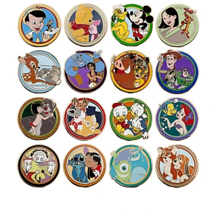 Disney Mystery Pin Set - World Of Disney "Best Friends" - 5 Random 3 Disney Mystery Pin Set - World Of Disney "Best Friends" - 5 Random