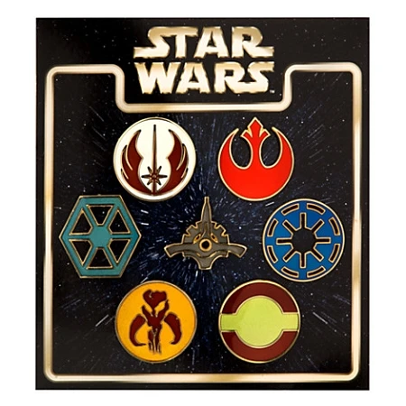 Disney Pin Set - Star Wars Emblems Pin Set - Symbols 3 Disney Pin Set - Star Wars Emblems Pin Set - Symbols