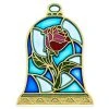 Disney Beauty And The Beast Pin - Stained Glass Enchanted Rose
