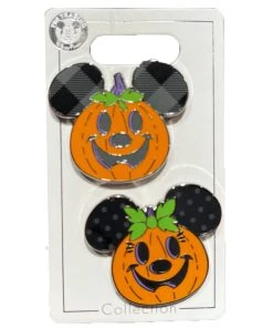 Disney Halloween Pin Set - 2021 Mickey & Minnie Pumpkins