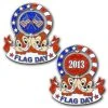 Disney Flag Day Pin - 2013 Chip N' Dale Spinner - Limited Edition -Disney Sales Shop chipndaleflagday