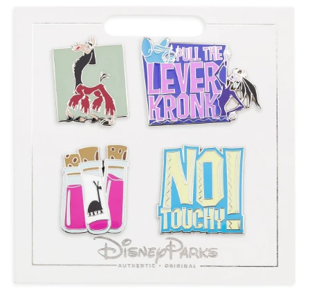 Disney Pin Set - The Emperor's New Groove - 4 Pins 3 Disney Pin Set - The Emperor's New Groove - 4 Pins