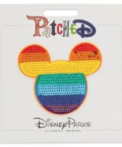 Disney Iron On Patch - Patched - Mickey Mouse Rainbow