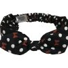 Disney Stretch Headband - Minnie Mouse Dot And Bows - Black