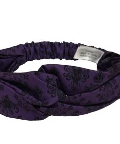 Disney Stretch Headband - Haunted Mansion Wallpaper - Purple