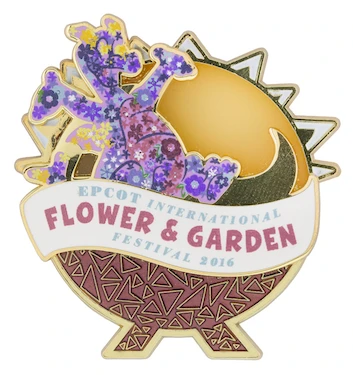 Disney Flower And Garden Festival Pin - 2016 Figment Passholder 3 Disney Flower And Garden Festival Pin - 2016 Figment Passholder