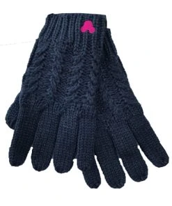Disney Knit Gloves - Mickey Mouse Pink Icon - Blue