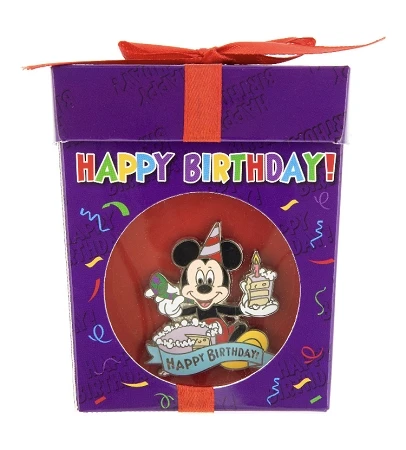 Disney Birthday Pin - Mickey Mouse - Happy Birthday 3 Disney Birthday Pin - Mickey Mouse - Happy Birthday