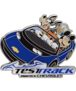 Disney Epcot Pin - Test Track - Mickey And Friends