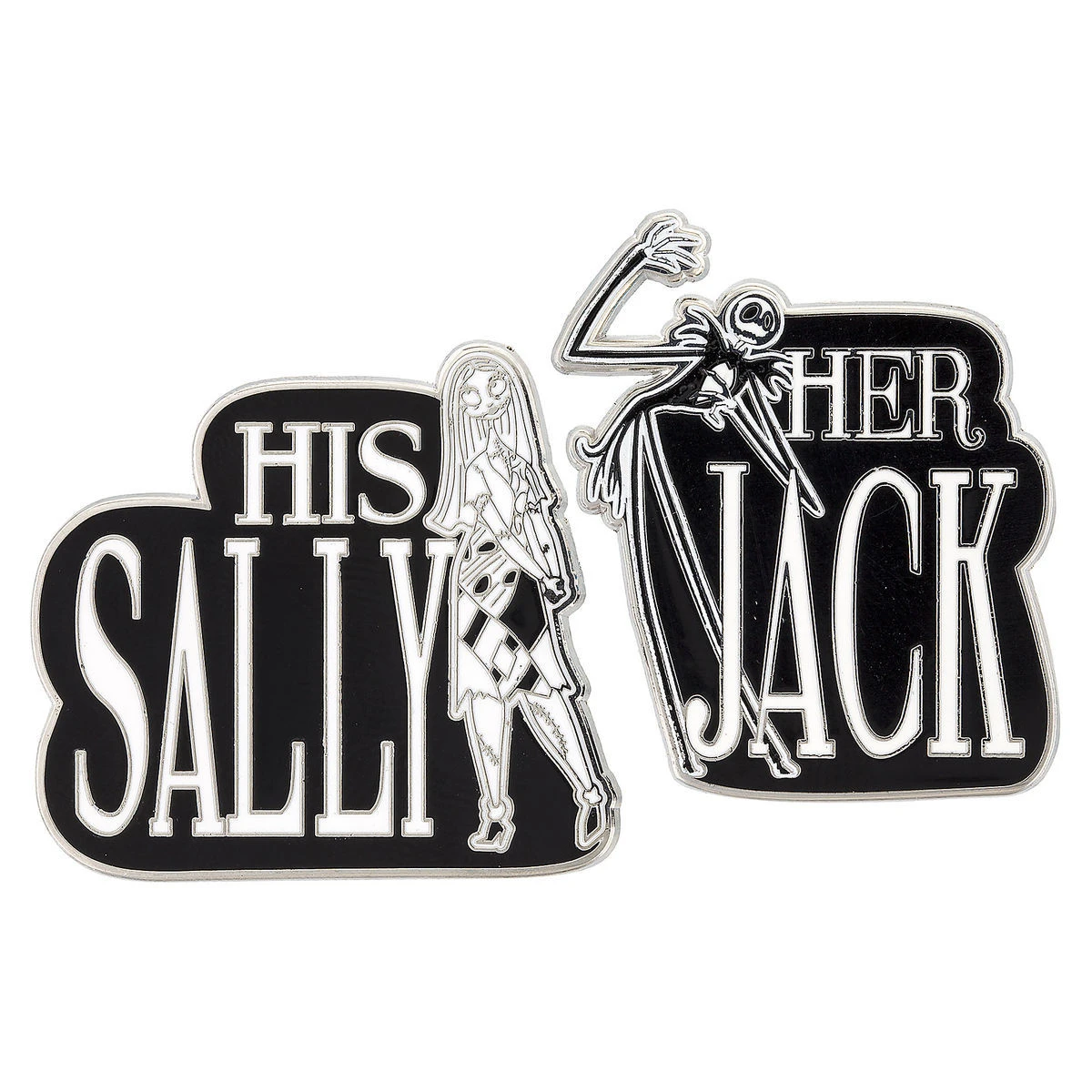 Disney Pin Set - Jack And Sally - Her Jack His Sally 3 Disney Pin Set - Jack And Sally - Her Jack His Sally