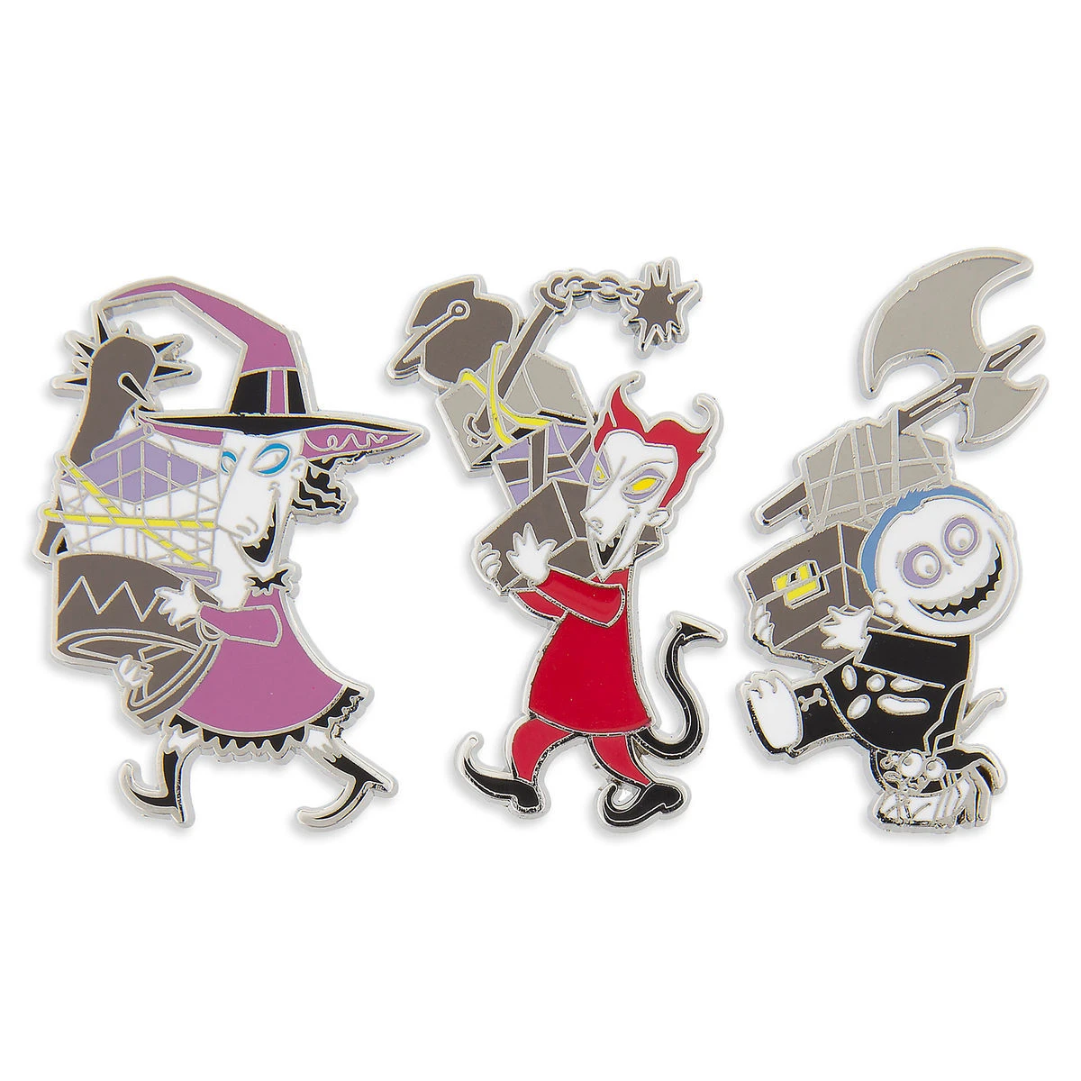 Disney Pin Set - Lock, Shock, And Barrel - Nightmare Before Christmas 3 Disney Pin Set - Lock, Shock, And Barrel - Nightmare Before Christmas