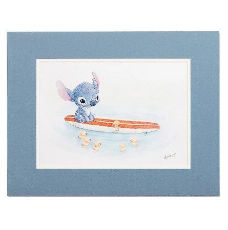 Disney Hanson Art Print - Swimming Lessons - Stitch On Surf Board 3 Disney Hanson Art Print - Swimming Lessons - Stitch On Surf Board