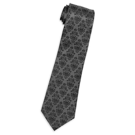 Disney Silk Tie - The Haunted Mansion - Wallpaper - Black 3 Disney Silk Tie - The Haunted Mansion - Wallpaper - Black