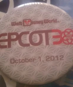 Disney Souvenir Button - Epcot 30th Anniversary