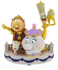 Disney Medium Figure - Beauty And The Beast Group - Light Up