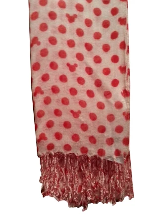 Disney Scarf - Mickey Mouse Polka Dots Icons - Red & White 3 Disney Scarf - Mickey Mouse Polka Dots Icons - Red & White