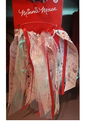 Disney Hair Accessory - Minnie Mouse Dangle Hair Tie 3 Disney Hair Accessory - Minnie Mouse Dangle Hair Tie