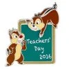 Disney Teacher Day Pin - 2016 National Teacher Day - Chip And Dale -Disney Sales Shop pins teachers day 2016 web