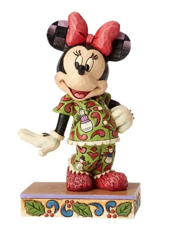 Disney Jim Shore Figure - Minnie In Christmas Pajamas 3 Disney Jim Shore Figure - Minnie In Christmas Pajamas