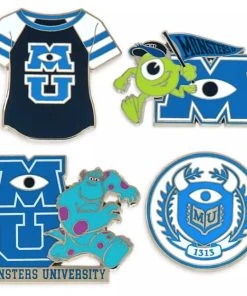 Disney Insignia Pin Set - Monsters University - Set Of 4
