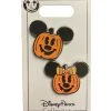 Disney Halloween Pin Set - Mickey And Minnie Pumpkin