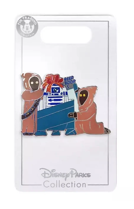 Disney Holiday Pin - R2-D2 And Jawas - Star Wars 3 Disney Holiday Pin - R2-D2 And Jawas - Star Wars