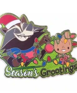 Disney Holiday Pin - Rocket And Groot - Guardians Of The Galaxy