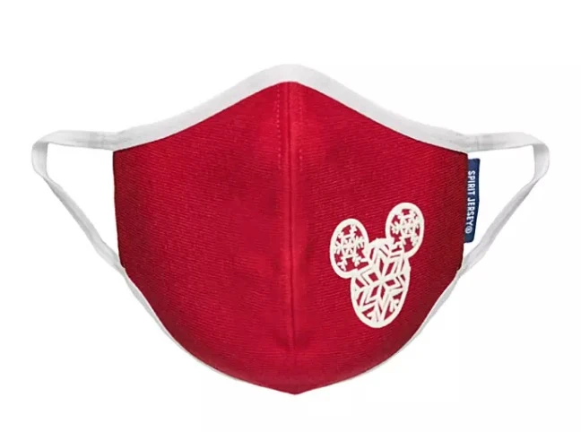 Disney Face Mask - Holiday Mickey Mouse Icon Snowflake 3 Disney Face Mask - Holiday Mickey Mouse Icon Snowflake