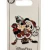 Disney Holiday Pin - Santa Mickey & Minnie Mistletoe -Disney Sales Shop sc139059 scaled
