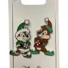 Disney Holiday Pin Set - Santa Chip N Dale - Set Of 2
