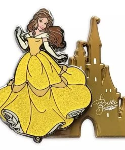 Disney Beauty And The Beast Pin - Belle With Castle