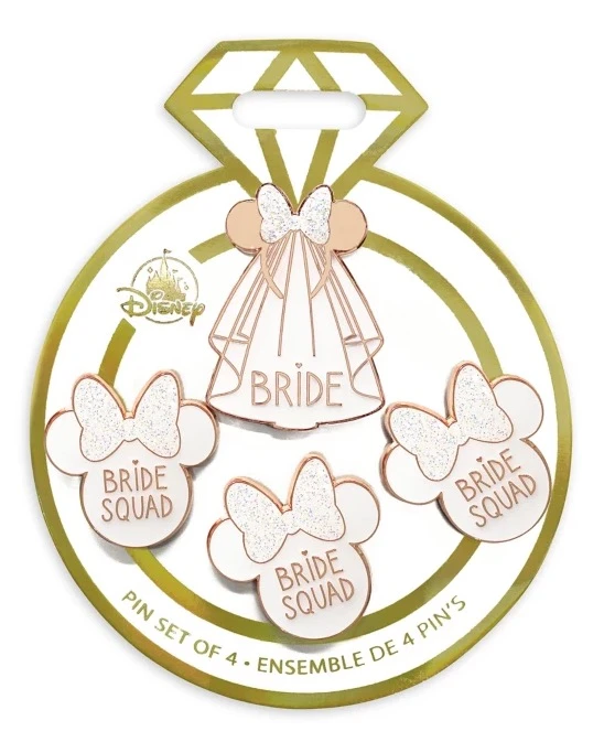 Disney Pin Set - Minnie Mouse Icon - Bride Squad 3 Disney Pin Set - Minnie Mouse Icon - Bride Squad