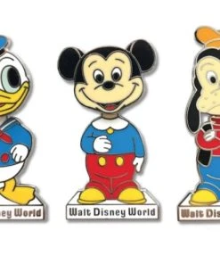 Disney 50th Anniversary Pin Set - Mickey & Friends Bobblehead