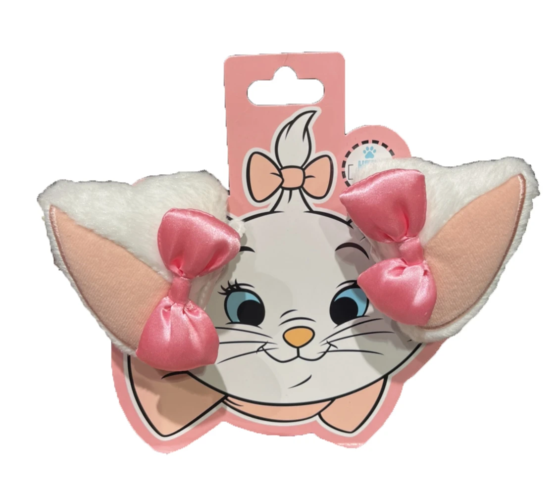 Disney Hair Clip Set - Aristocats - Marie Plush Ears 3 Disney Hair Clip Set - Aristocats - Marie Plush Ears