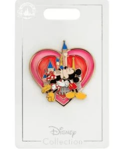 Disney Mickey & Minnie Pin - Mickey And Minnie Heart Kiss