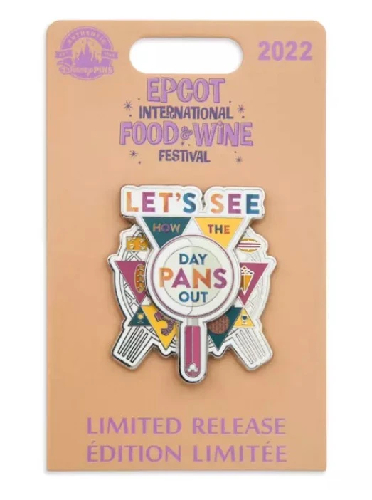 Disney Food & Wine Festival Pin - 2022 How The Day Pans Out 3 Disney Food & Wine Festival Pin - 2022 How The Day Pans Out