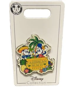 Disney Caribbean Beach Resort Pin - Mickey And Minnie Mouse