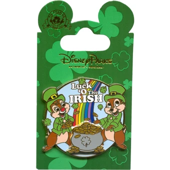 Disney St. Patrick's Day Pin - Luck 'O The Irish - Chip 'n Dale 3 Disney St. Patrick's Day Pin - Luck 'O The Irish - Chip 'n Dale